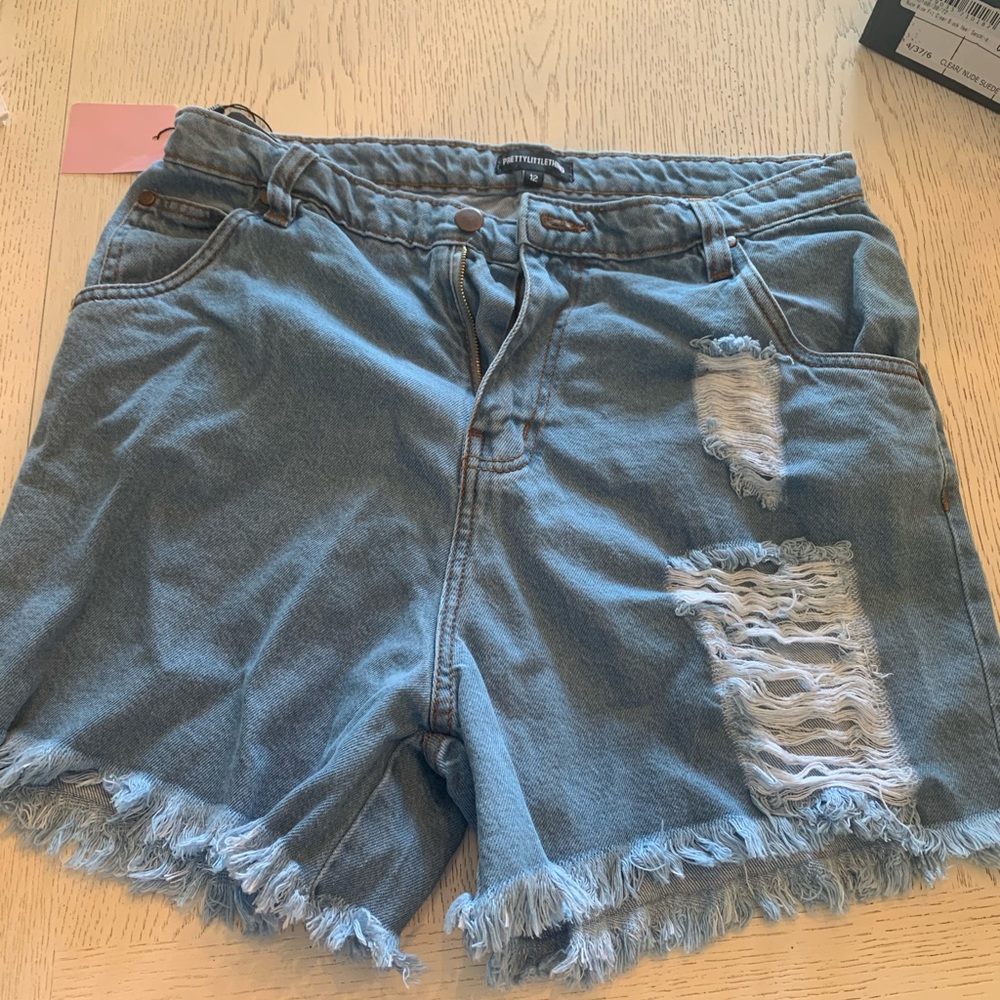 Pretty little thing denim shorts